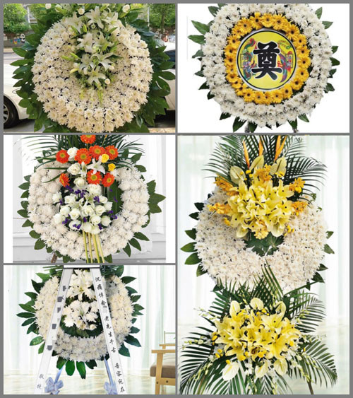 浙江省杭州富阳区春江街道花圈速递